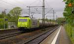 AngelTrains/CFL Cargo 185 534-5 mit dem Zement-Express nach Deuna in Schleswig. 11.05.2014