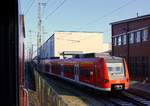 DB 0425 273/773(REV/AN X/17.02.16) der S-Bahn Hannover im Werk Neumünster aufgenommen aus der vorbeifahrenden RB77 nach Kiel. 17.02.2016