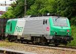 SNCF FRET 437056 beim Systemwechsel, Bhf Basel SBB 01.06.2012