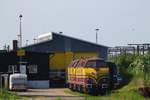 Hier mal ein Blick auf die ContecRail/CFL Cargo Werkstatt(steht auf dem Gelände des Gbf/Pbf Padborg)und die beiden 1800er der CFL Cargo Luxembourg in Padborg. 01.06.2013