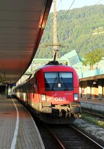 ÖBB 1116 193  Manfred  steht abfahrbereit nach Wien Westbhf mit dem IC 864  Stadt Innsbruck  im Bahnhof von Bregenz.
