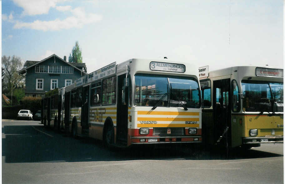 (012'229) - SAT Thun - Nr. 27/BE 419'027 - Volvo/R&J am 3. Mai 1995 bei der Schifflndte Thun