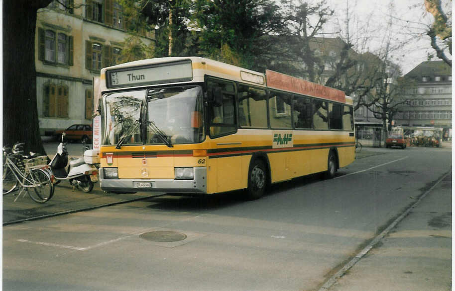 (015'923) - STI Thun - Nr. 62/BE 452'462 - Mercedes/R&J am 16. Dezember 1996 in Thun, Aarefeld (Einsatz AvH)