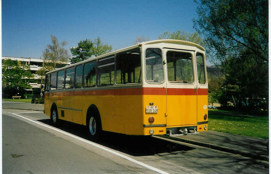 (016'823) - Gast, Gwatt - Nr. 27/BE 518'148 - Saurer/Tscher (ex AVG Grindelwald Nr. 28+27+19; ex Lienert, Einsiedeln) am 17. April 1997 in Thun, Lachen