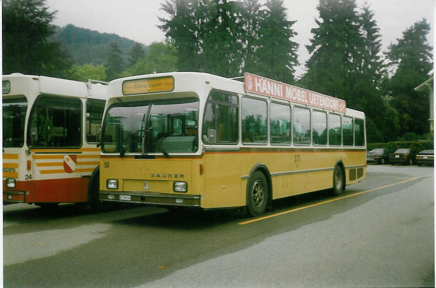 (019'304) - STI Thun - Nr. 50/BE 396'550 - Saurer/R&J am 7. September 1997 bei der Schifflndte Thun