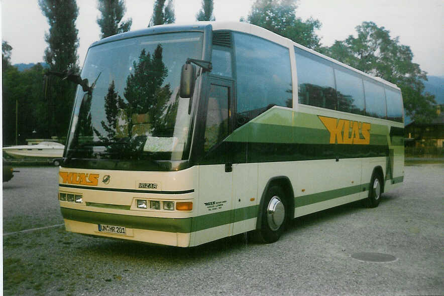 (019'618) - Aus Deutschland: Kls, Lnen - UN-AR 201 - Irizar am 23. September 1997 in Thun, Lachenwiese