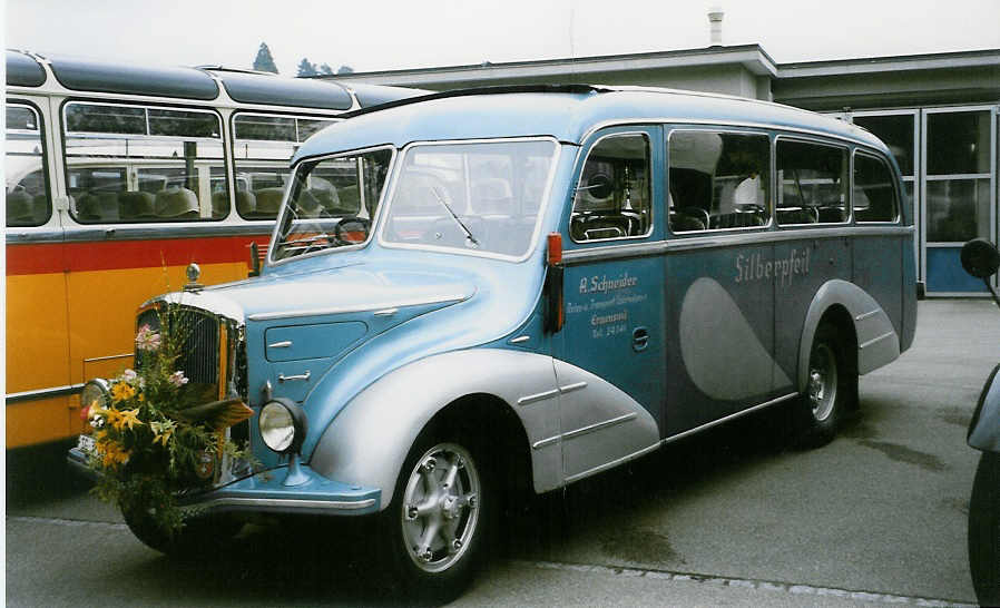 (026'507) - Schneider, Ermenswil - SG 3782 - Saurer/Lauber am 3. Oktober 1998 in Rti, Sonnenplatz