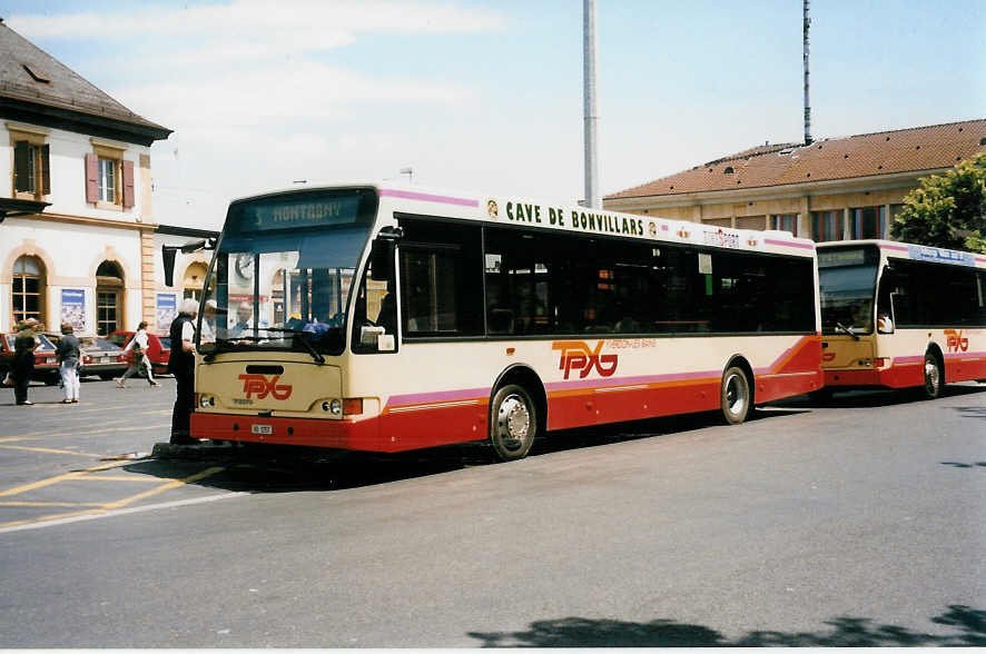 (033'835) - TPYG Yverdon - VD 1257 - Volvo/Berkhof am 8. Juli 1999 beim Bahnhof Yverdon