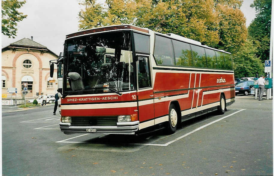 (037'109) - ASKA Aeschi - Nr. 10/BE 26'721 - Drgmller am 20. September 1999 in Murten, Carparkplatz