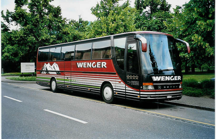 (040'914) - Wenger, Interlaken - Nr. 8/BE 278'982 - Setra am 16. Juni 2000 in Thun, Hotel Seepark