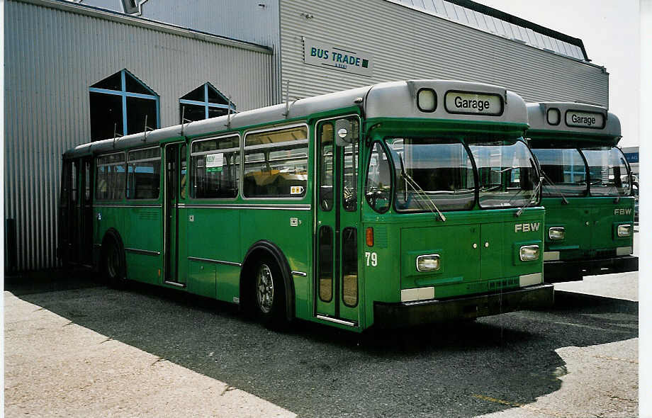 (042'931) - BVB Basel - Nr. 79 - FBW/FHS am 26. August 2000 in Biel, BTR