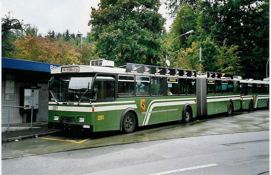 (043'335) - SVB Bern - Nr. 281/BE 339'281 - FBW/Hess-Gangloff am 2. Oktober 2000 in Bern, Bmpliz