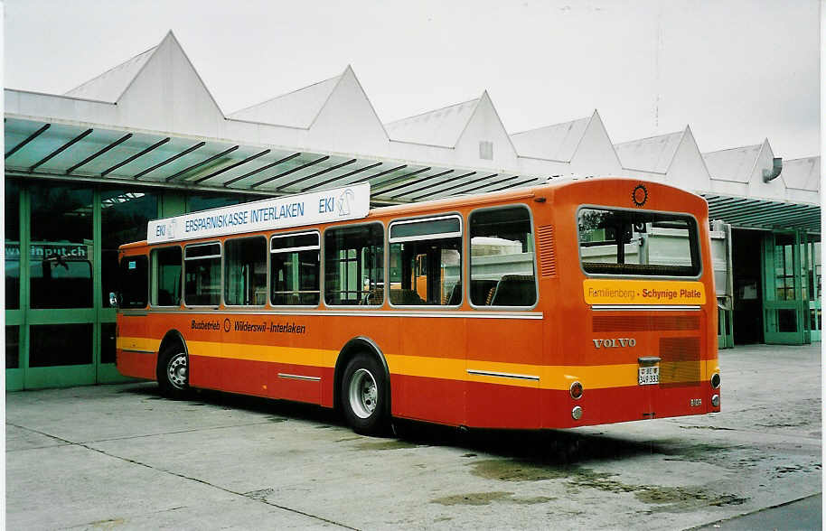 (043'414) - BOB Interlaken - Nr. 1/BE 349'333 - Volvo/Lauber am 5. Oktober 2000 in Thun, Garage STI