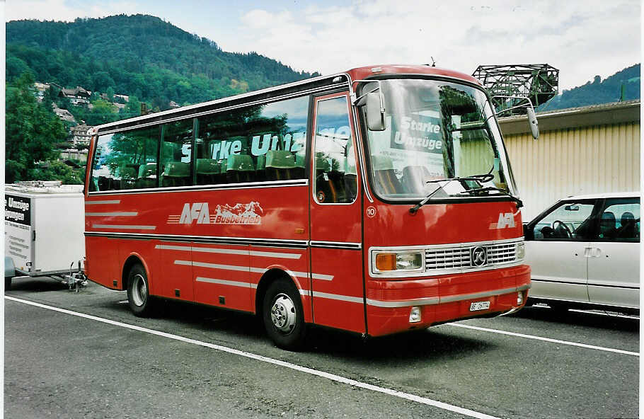 (049'004) - AFA Adelboden - Nr. 10/BE 26'774 - Setra (ex Frhlich, Zrich) am 10. August 2001 in Thun, Seestrasse