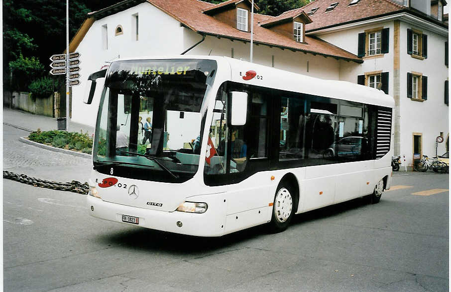 (055'909) - Expo.02, Biel - Nr. 8/FR 1823 - Mercedes am 31. August 2002 in Murten, Expo.02