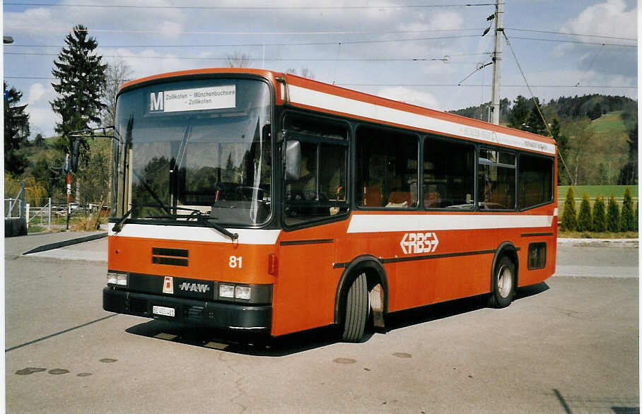 (059'608) - RBS Worblaufen - Nr. 81/BE 455'481 - NAW/R&J am 30. Mrz 2003 in Mittelhusern, Schwarzwasserbrcke