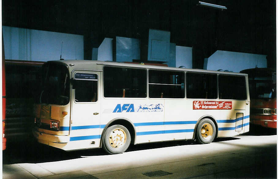 (060'023) - AFA Adelboden - Nr. 16/BE 25'753 - Mercedes/Vetter (ex FART Locarno Nr. 3) am 4. Mai 2003 im Autobahnhof Adelboden