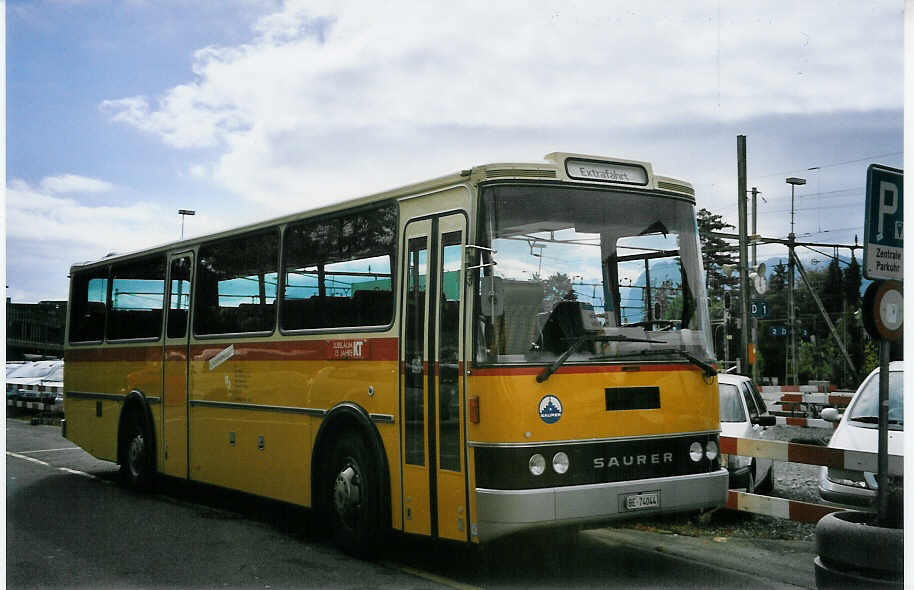 (063'933) - Leuenberger, Kirchberg - BE 74'044 - Saurer/Lauber (ex Niederer, Filzbach Nr. 11) am 10. Oktober 2003 in Thun, CarTerminal