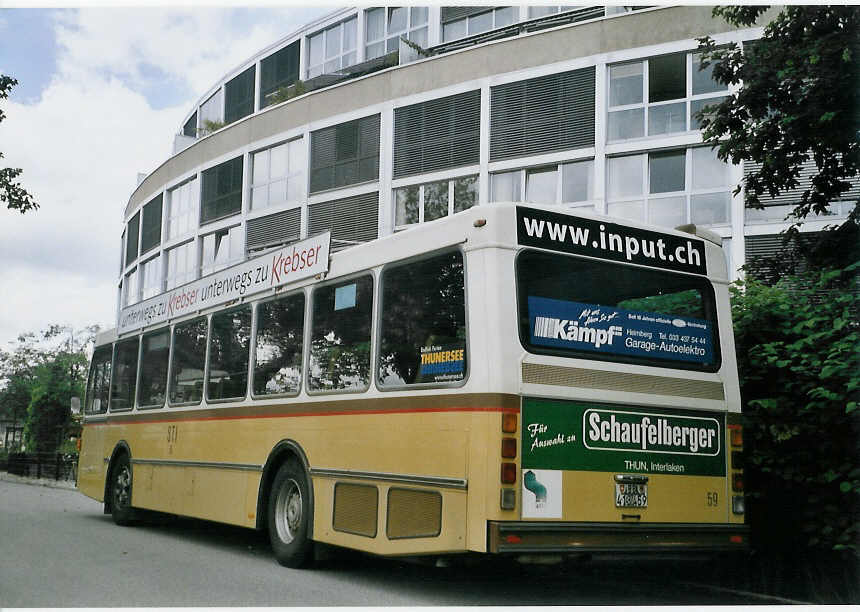 (068'230) - STI Thun - Nr. 59/BE 413'459 - Saurer/R&J am 12. Juni 2004 bei der Schifflndte Thun