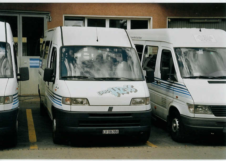 (070'203) - Hess E., Luzern - Nr. 2/LU 186'986 - Fiat am 21. August 2004 in Luzern, Garage