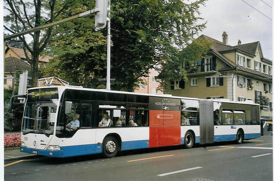 (070'305) - VBL Luzern - Nr. 130/LU 15'074 - Mercedes am 21. August 2004 in Luzern, Maihof