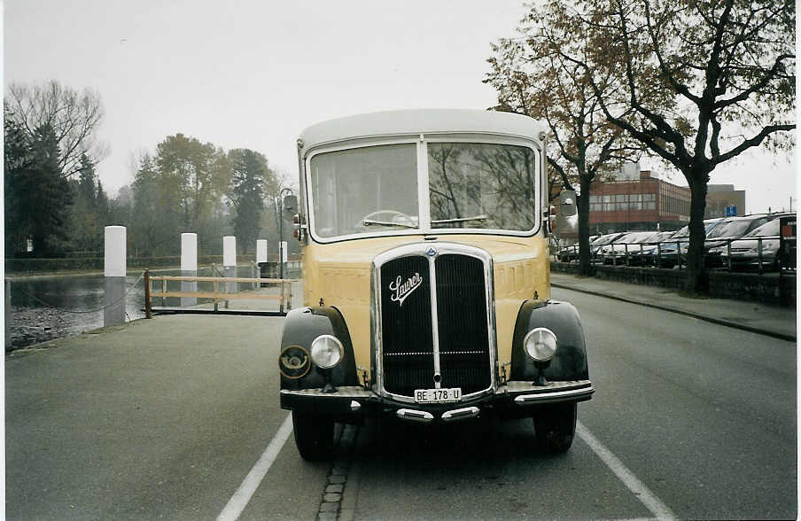 (073'124) - Burri, Teuffenthal - BE 178 U - Saurer/R&J am 12. Dezember 2004 bei der Schifflndte Thun