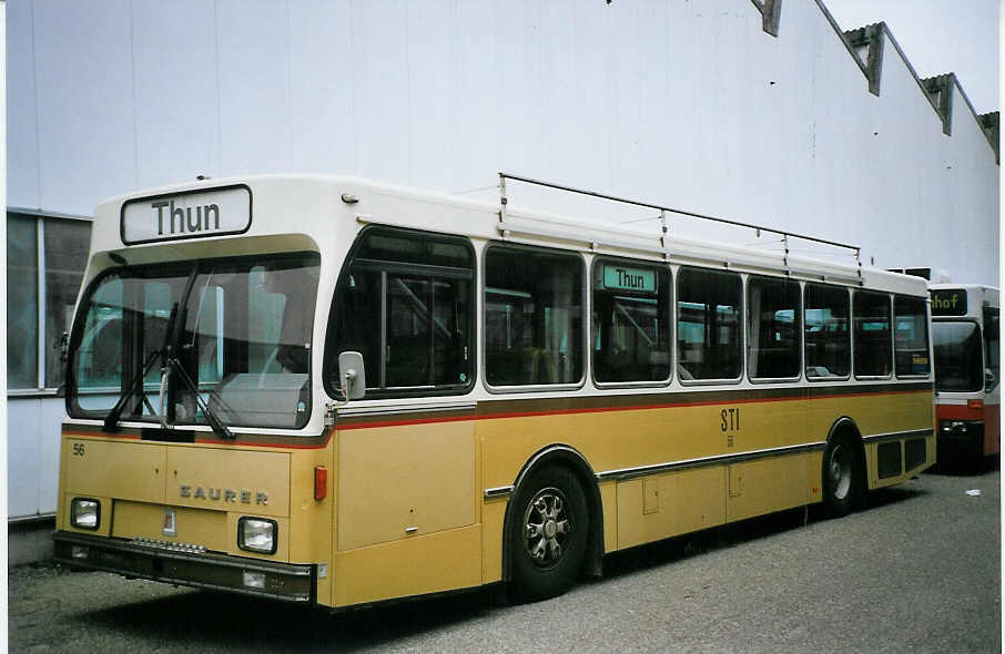 (074'017) - STI Thun - Nr. 56 - Saurer/R&J am 16. Januar 2005 in Biel, BTR