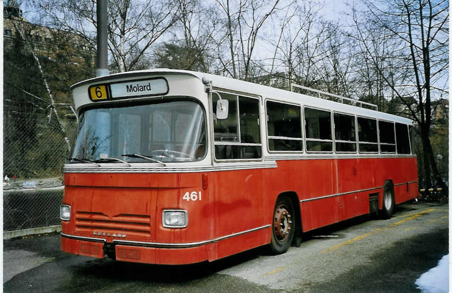 (075'602) - TPG Genve (Knoerr) - Nr. 461 - Leyland-DAB am 6. Mrz 2005 in Genve, Dpt