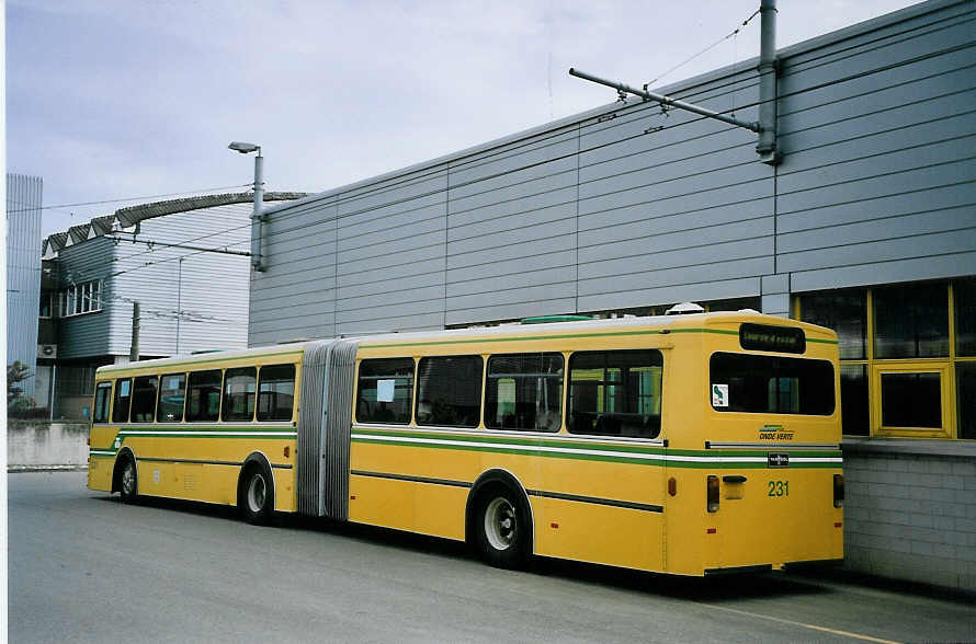 (076'223) - TN Neuchtel - Nr. 231 - Volvo/Van Hool am 23. April 2005 in Marin, Dpt