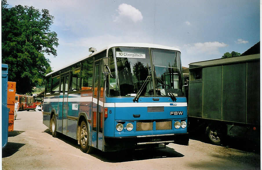 (076'926) - Bucheli, Kriens (RWB) - Nr. 8/AG 9380 U - FBW/FHS am 29. Mai 2005 in Oberburg, Ziegelgut