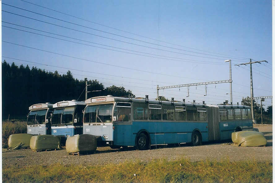 (077'431) - VBL Luzern - Nr. 101 - Volvo/Hess am 18. Juni 2005 in Hindelbank, Landi