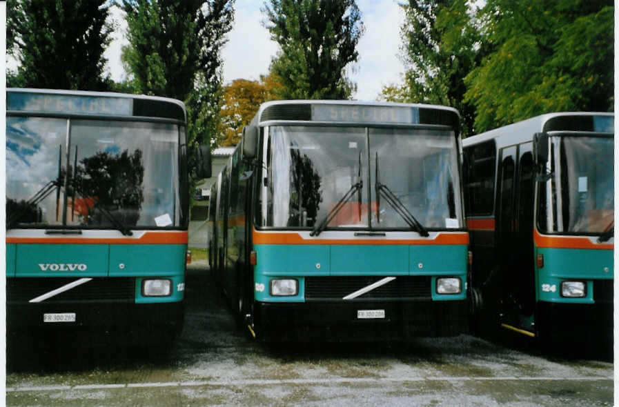 (080'336) - TPF Fribourg - Nr. 120/FR 300'206 - Volvo/Hess (ex GFM Fribourg Nr. 120) am 10. September 2005 in Thun, Lachenwiese