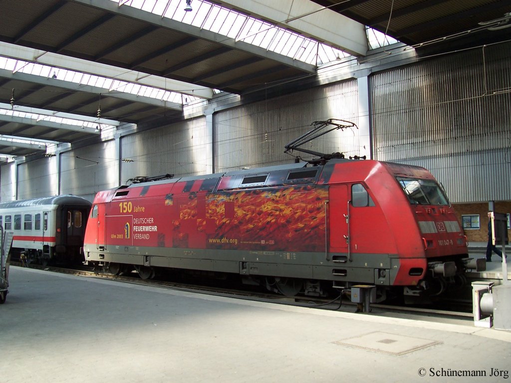 101 047 150 Jahre Deutscher Feuerwehr Verband DFB Ulm 2005 31.03.2005 im Mnchner Hbf