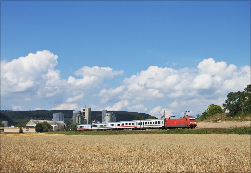 101 129 mit IC in Richtung Sden am 10.08.13 in Karlstadt