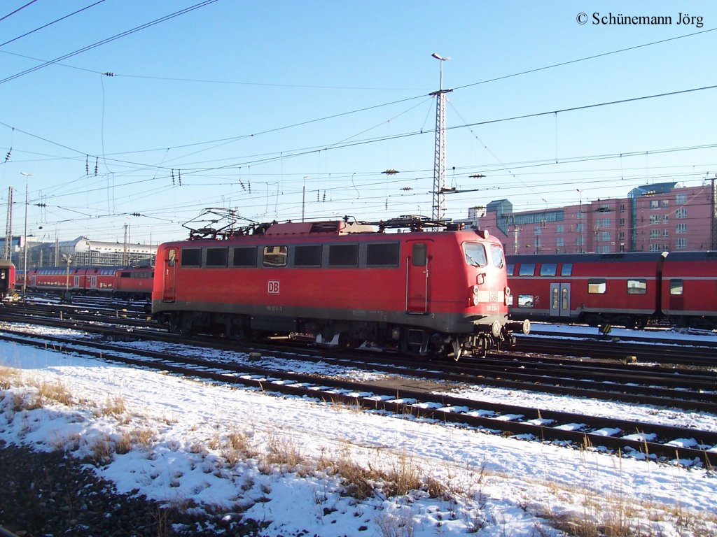 110 224 im Mnchen Hbf im Vorfeld hhe Hackerbrcke 11.1.2006)