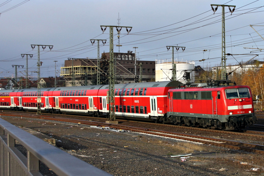 111 101 mit RE nach Frankfurt am 01.11.11 in Fulda