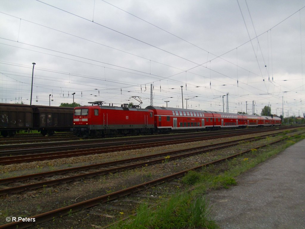 112 123 mit dem RE1 in Eisenhttenstadt. 1.06.10