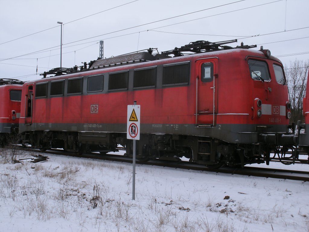 140 401-1 ex.Bh Seelze,am 20.Januar 2013,in Mukran.