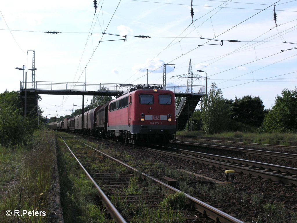 140 476-3 durchfhrt Saamund mit ein gemischten Gterzug. 17.08.08