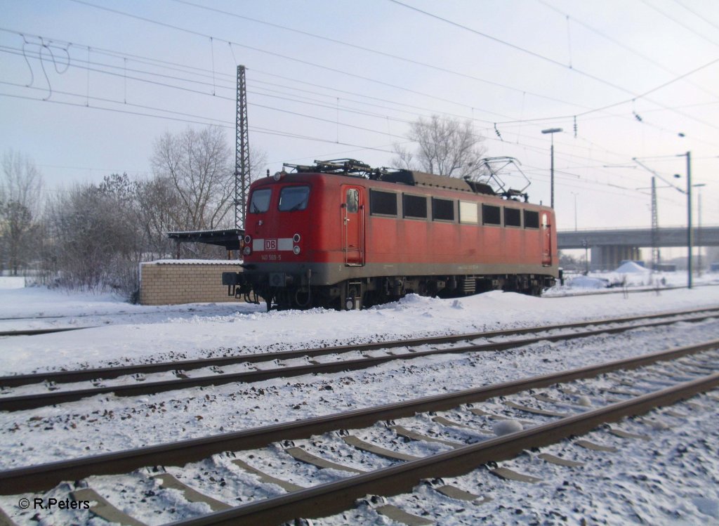 140 569-5 beim Umsetzen in Regensburg Ost 30.12.10