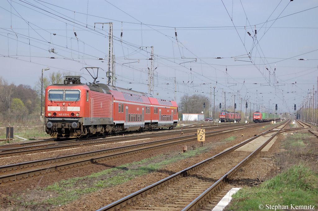 143 931-4 mit der RB21 (RB 18665) nach Potsdam Griebnitzsee in Priort. 07.04.2011