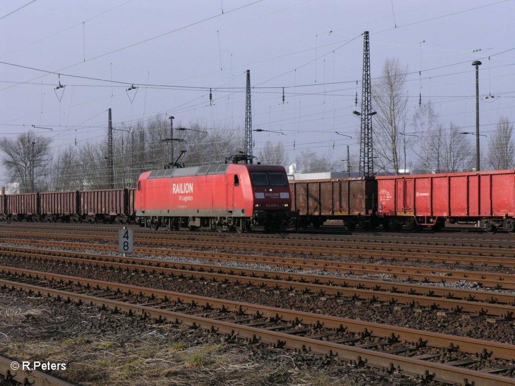 145 058-4 als Lz in Leipzig Schnefeld. 12.03.11