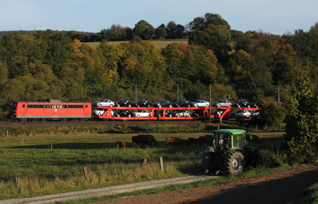 151 048 mit Millionenzug am 01.10.12 bei Hermannspiegel