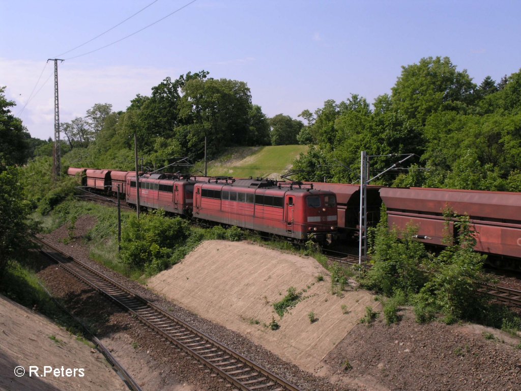 151 093 + 108 kommen solo aus Ziltendorf in Frankfurt/Oder eingefahren. 24.05.08