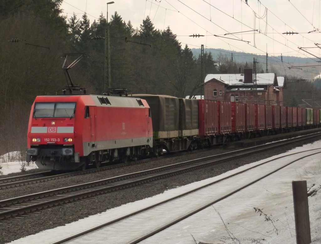 152 153-3 mit Gterzug am 20.02.10 in Jossa