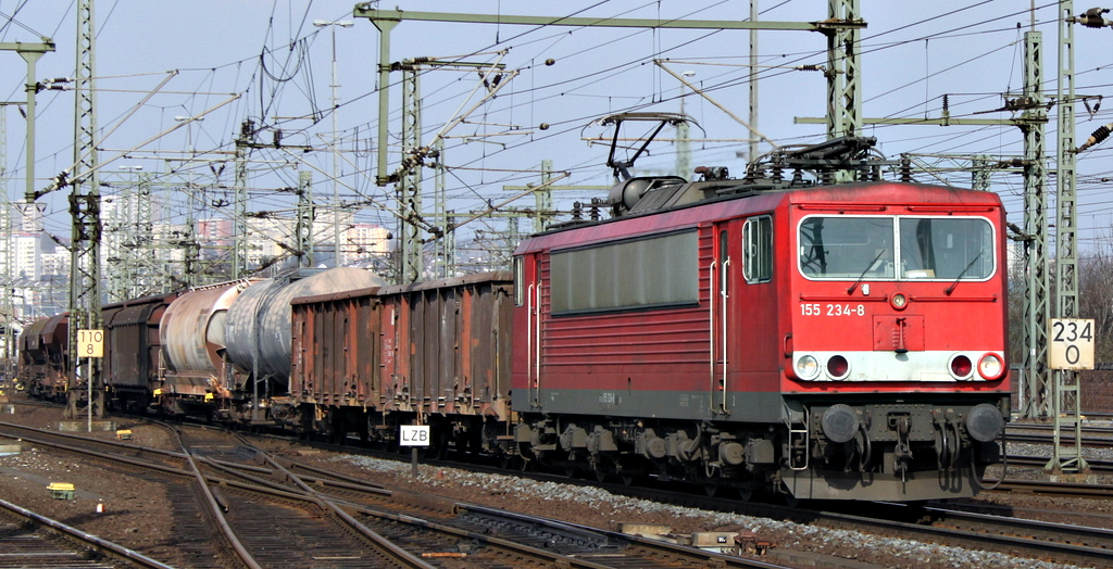 155 234-8 mit Gterzug am 03.03.12 in Fulda