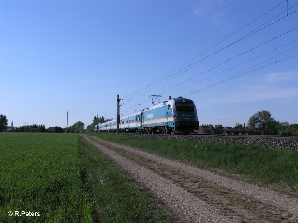 183 003 mit ALX84117 Schwandorf - Mnchen bei Kfering. 07.05.11