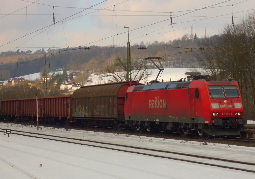 185 159-1 mit Gterzug am 20.02.10 in Jossa