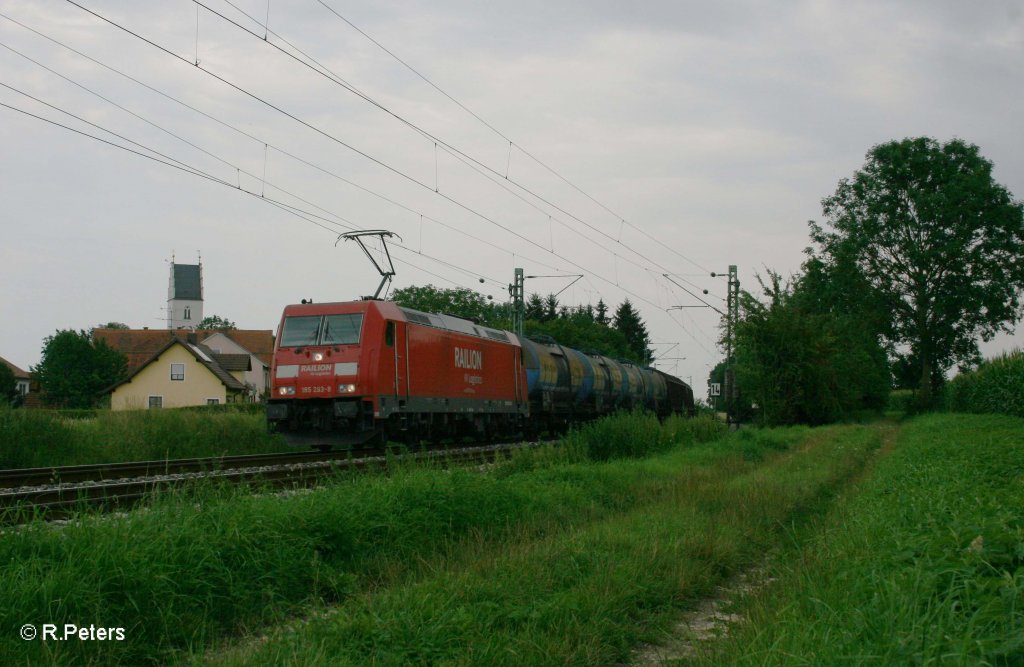 185 293-8 mit gemischten Gterzug bei Moosham. 03.08.11