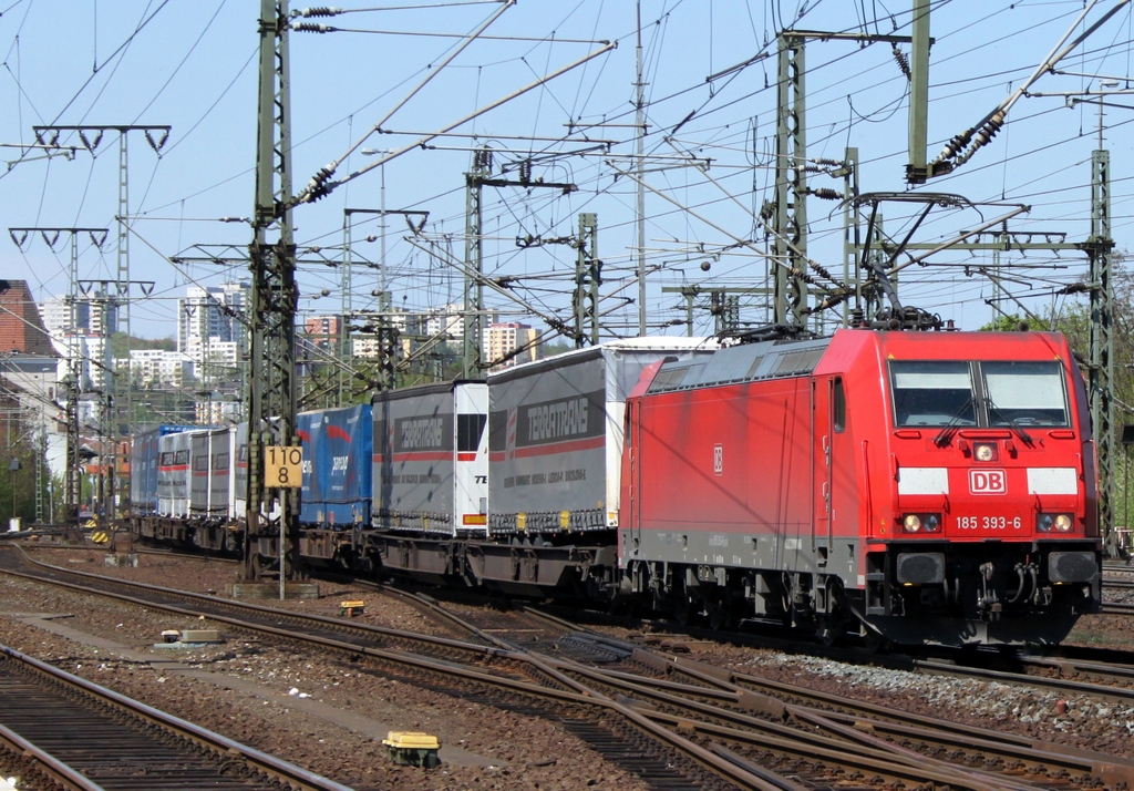 185 393 mit Gterzug am 30.04.12 in Fulda